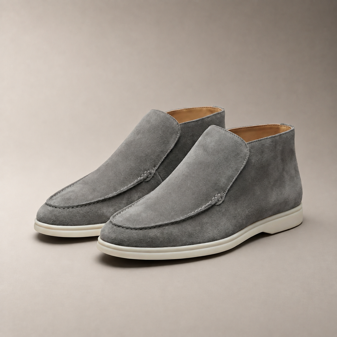 Men's High Suede Loafers