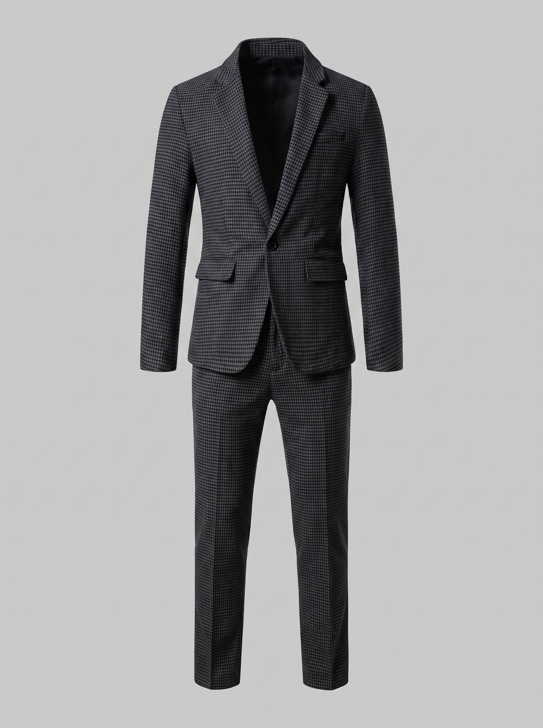 Men's Houndstooth Tailored Suit