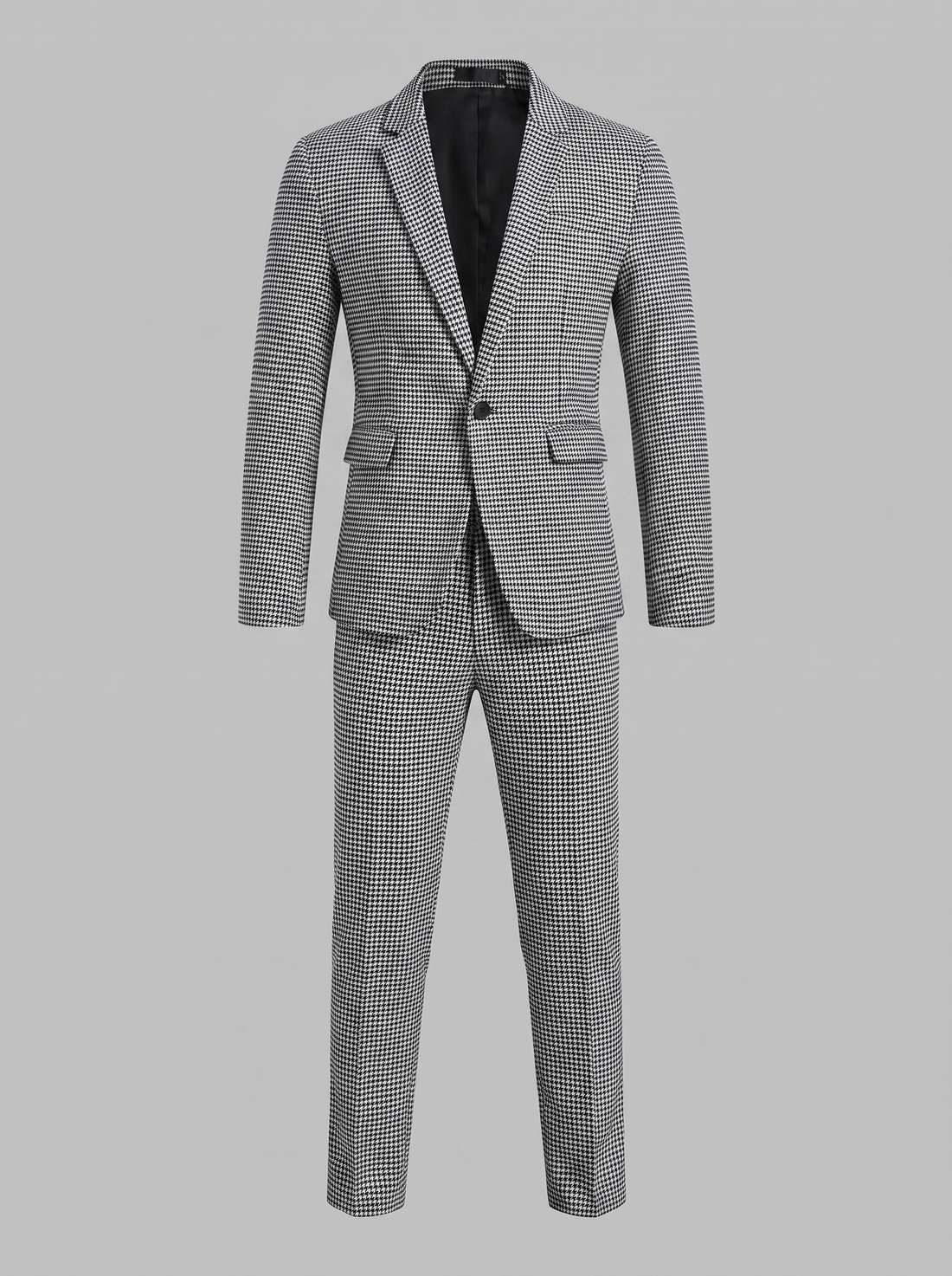 Men's Houndstooth Tailored Suit