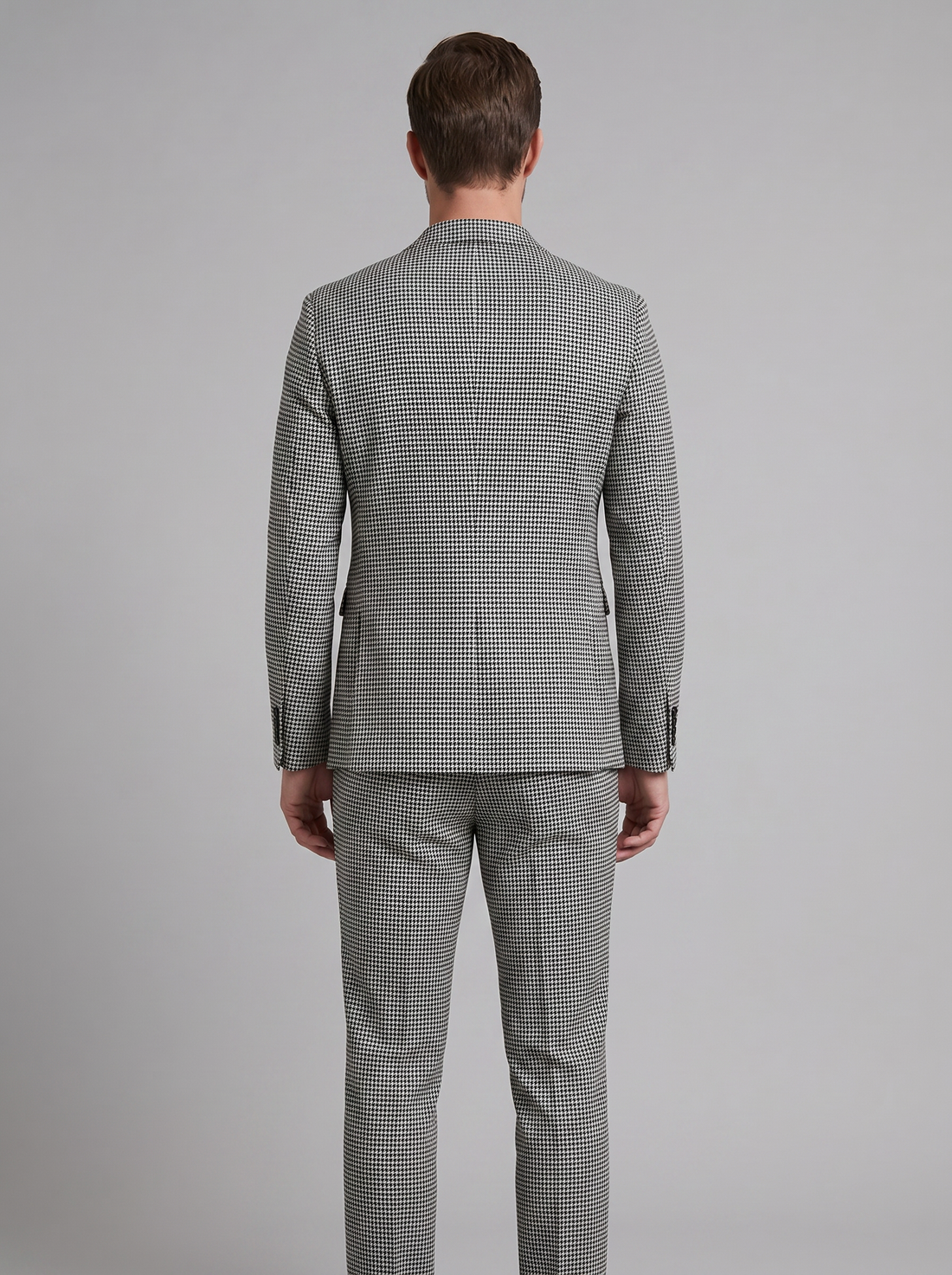 Men's Houndstooth Tailored Suit
