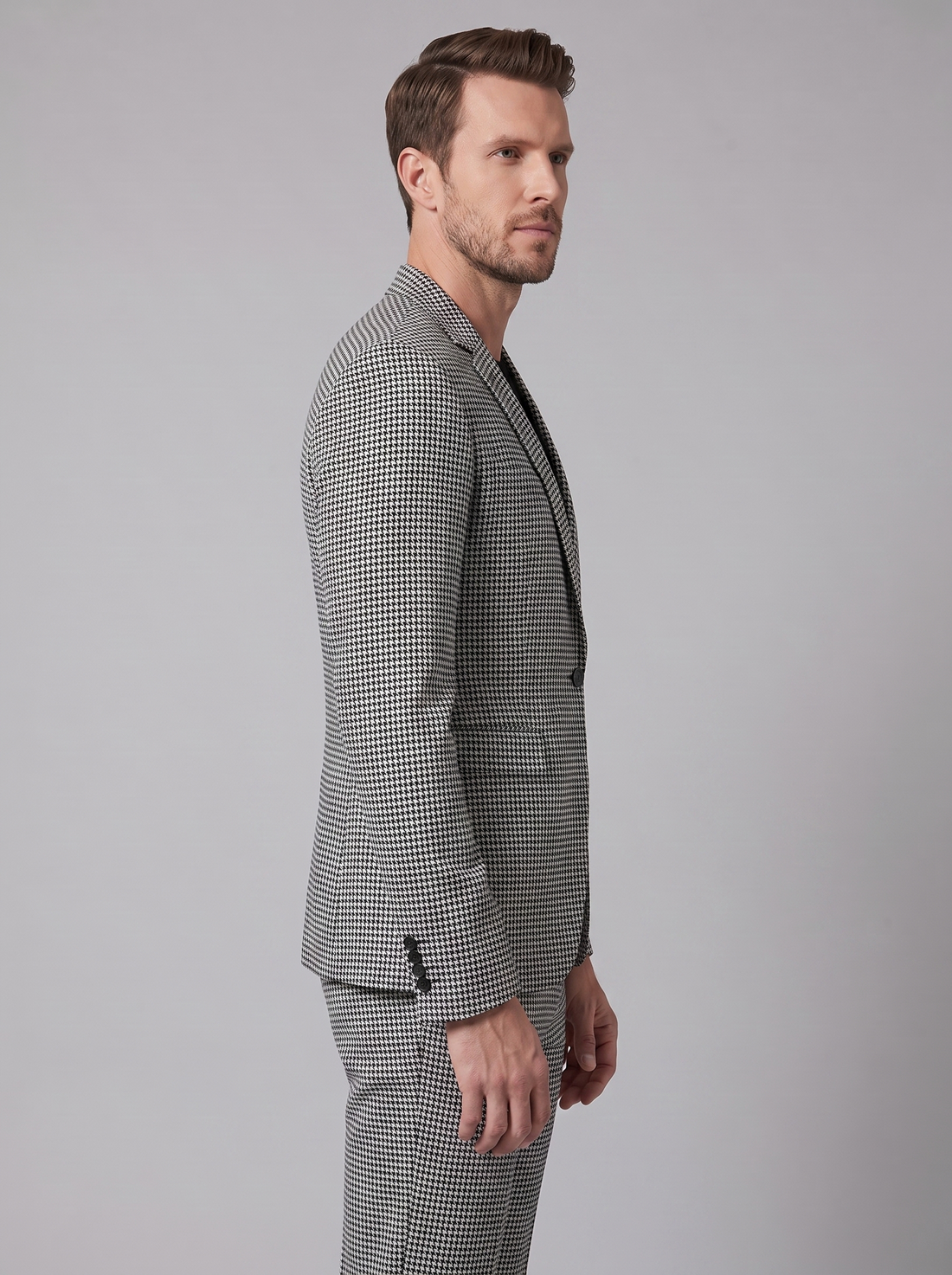Men's Houndstooth Tailored Suit