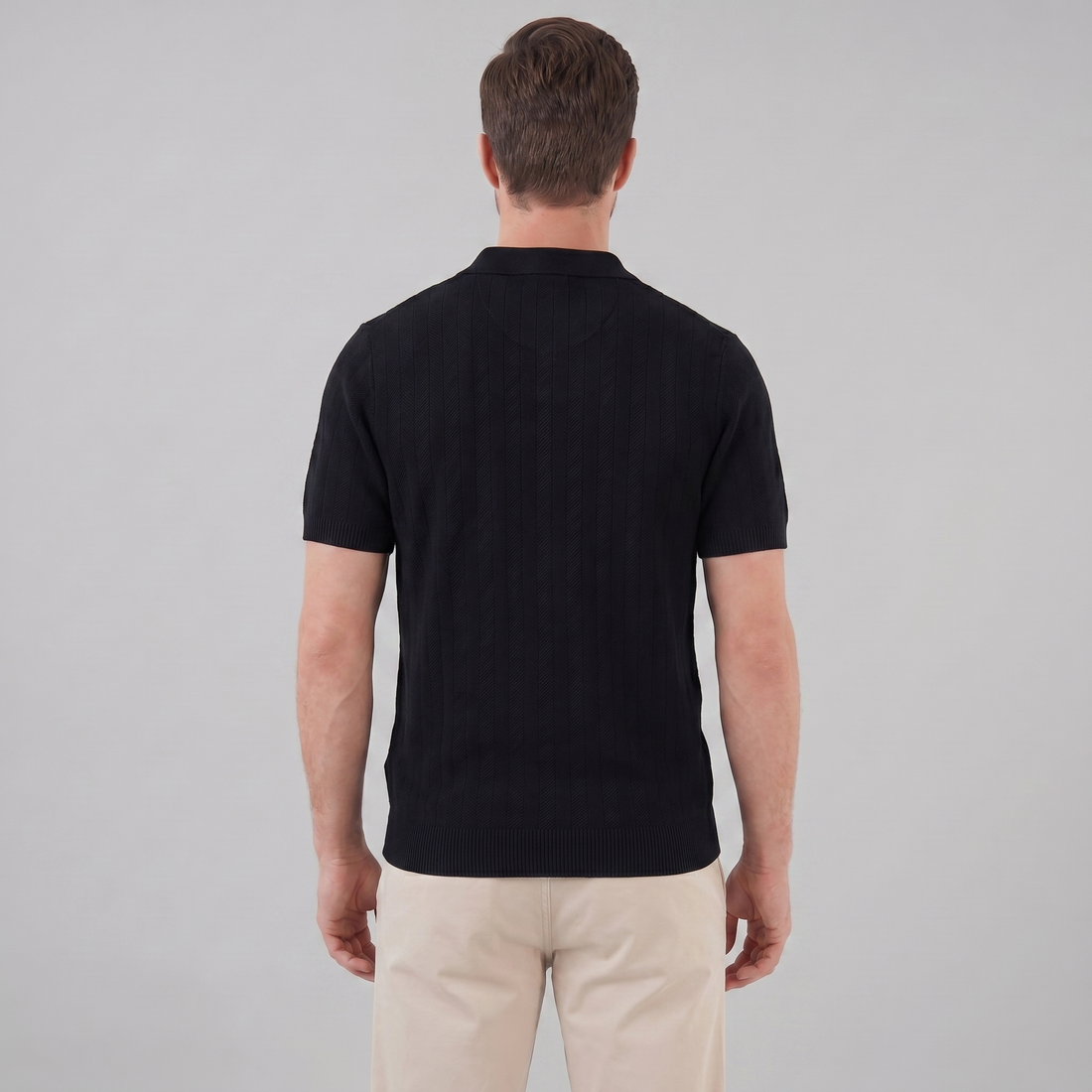 Men's Knit Button Shirt