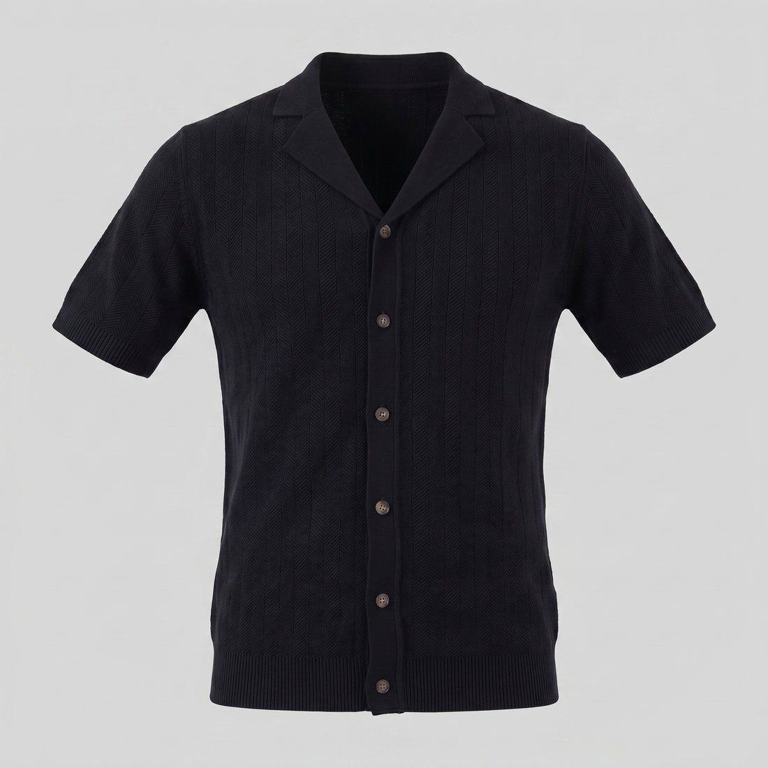 Men's Knit Button Shirt