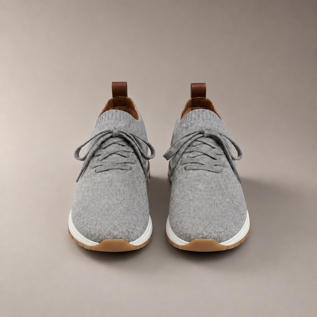 Men's Knit Sock Lace-Up Trainers
