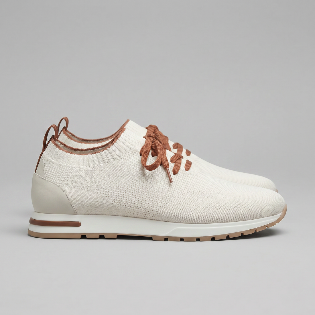 Men's Knit Sock Lace-Up Trainers