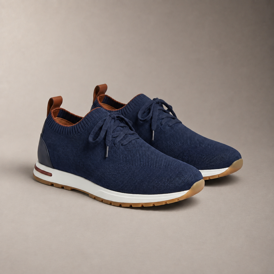 Men's Knit Sock Lace-Up Trainers