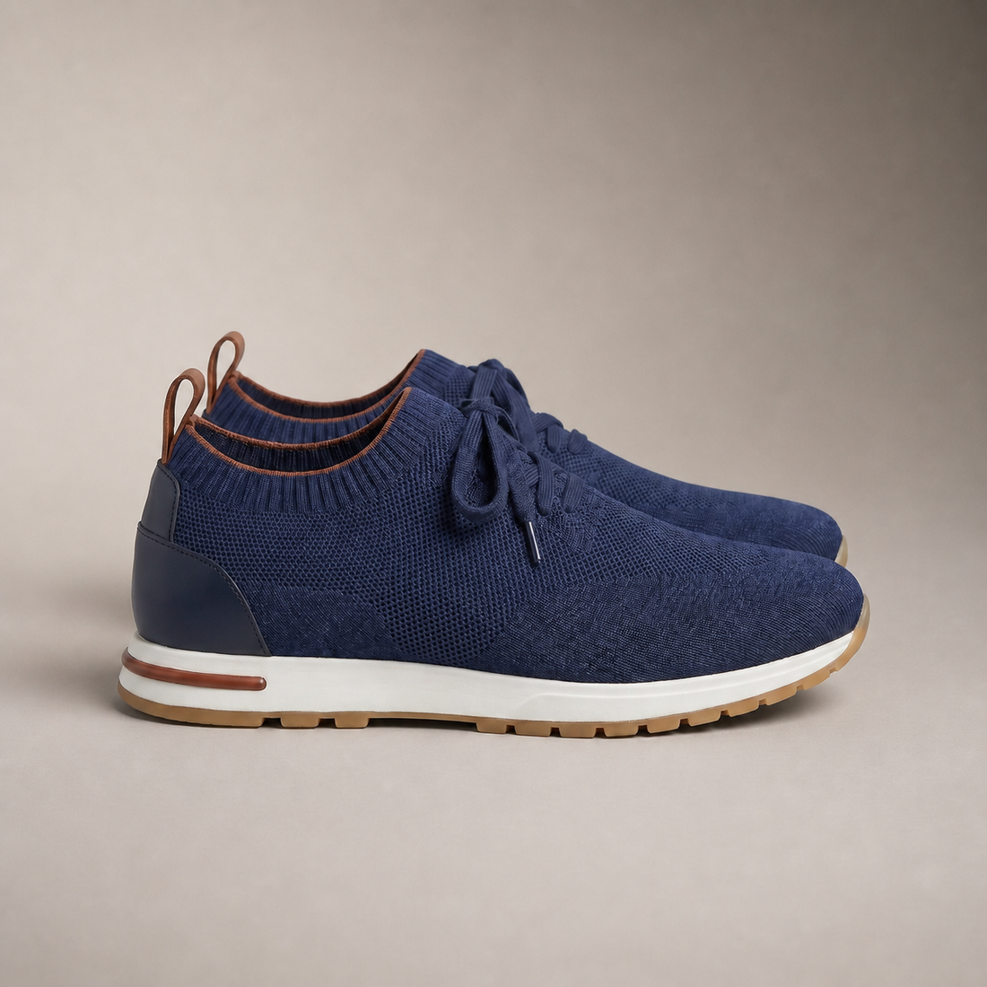 Men's Knit Sock Lace-Up Trainers