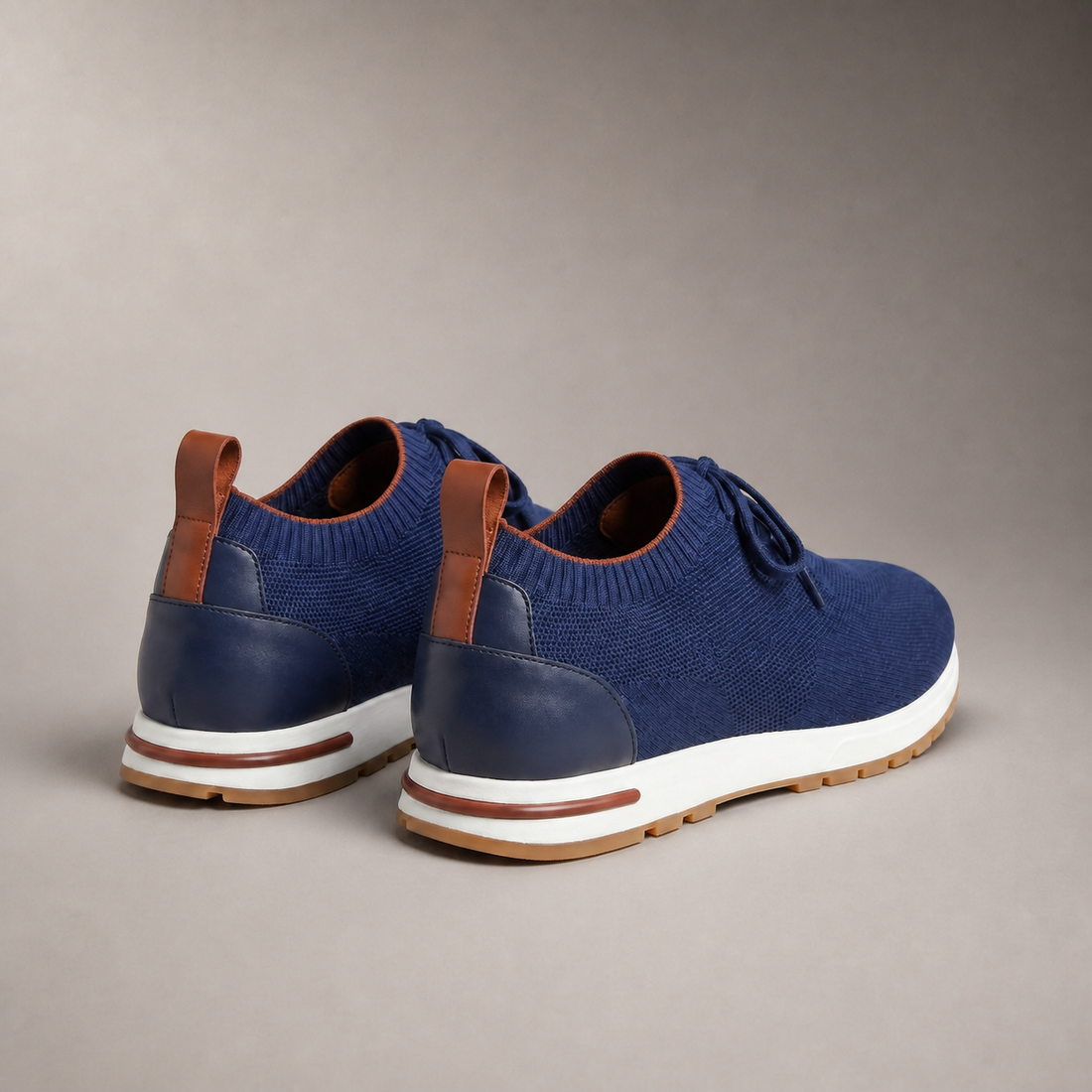 Men's Knit Sock Lace-Up Trainers