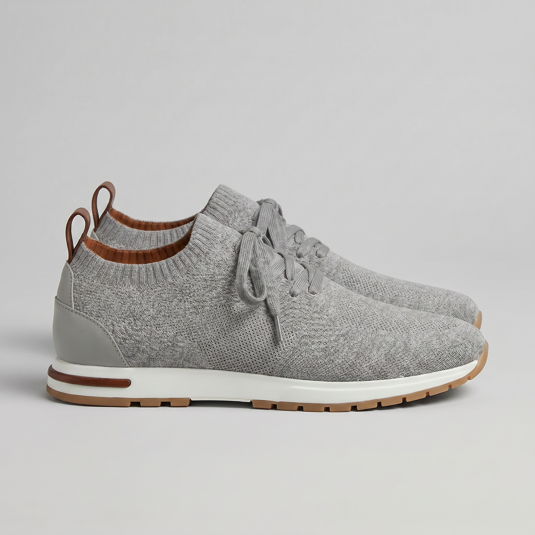Men's Knit Sock Lace-Up Trainers