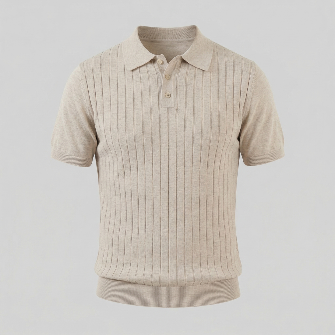 Men's Knit Striped Polo