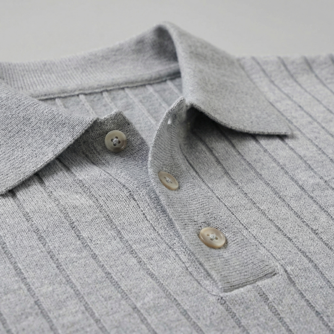 Men's Knit Striped Polo