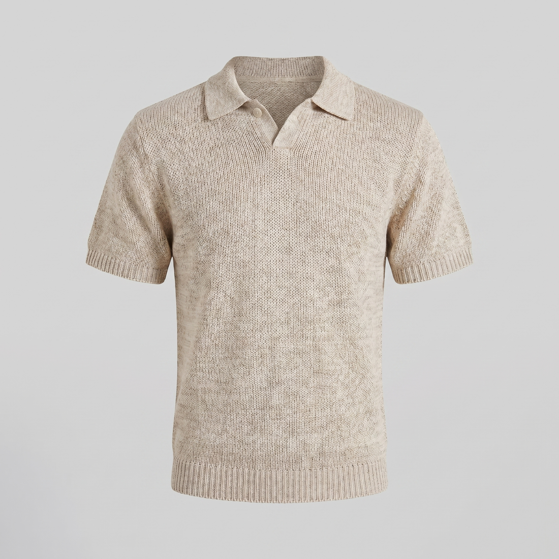 Men's Knitted Summer Polo Shirt