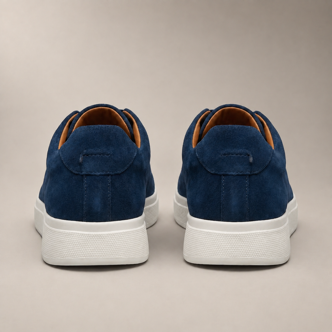 Men's Leather Lace-Up Sneakers