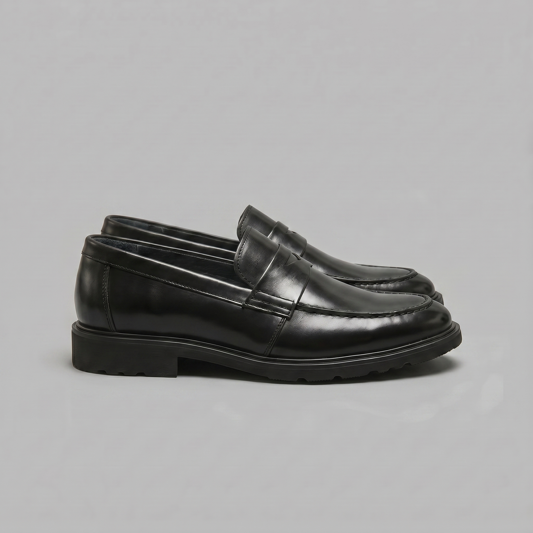 Men's Leather-Look Penny Loafers