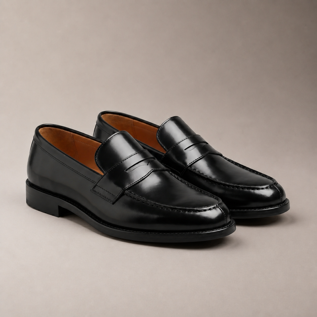 Men's Leather Penny Loafers