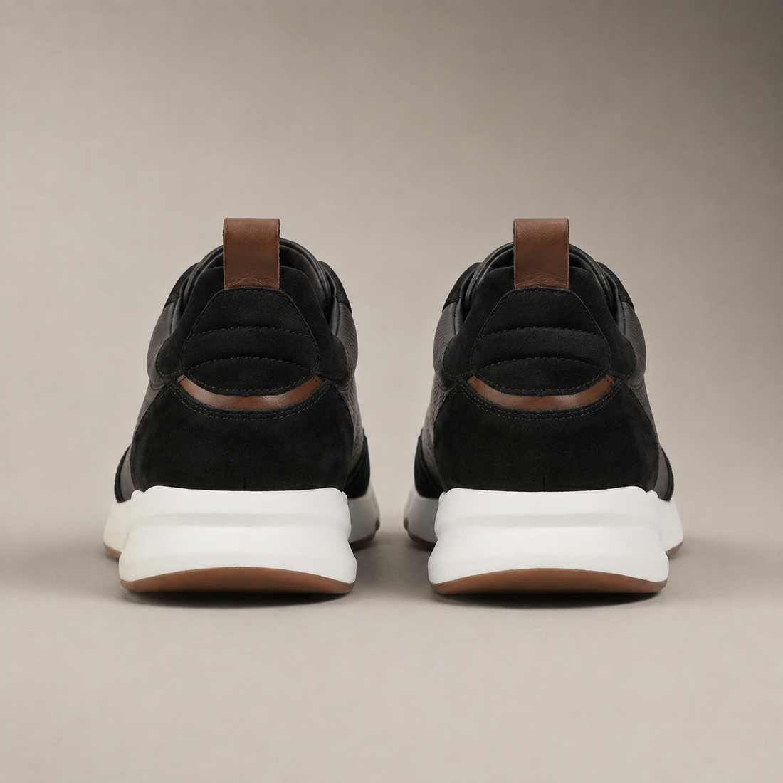 Men's Leather and Suede Slip-On Sneakers