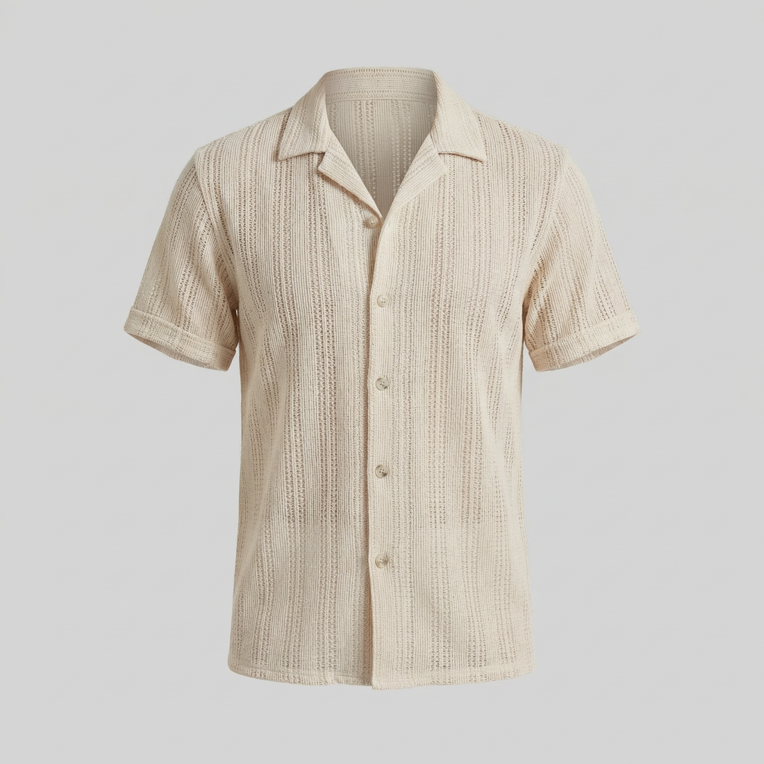 Men's Lightweight Button-Down Shirt for Summer