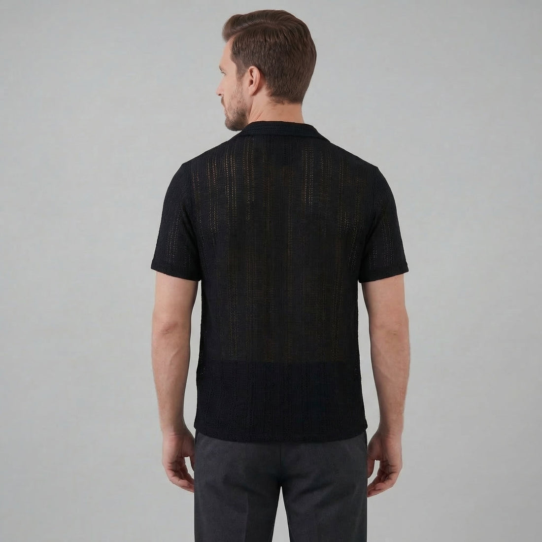 Men's Lightweight Button-Down Shirt for Summer