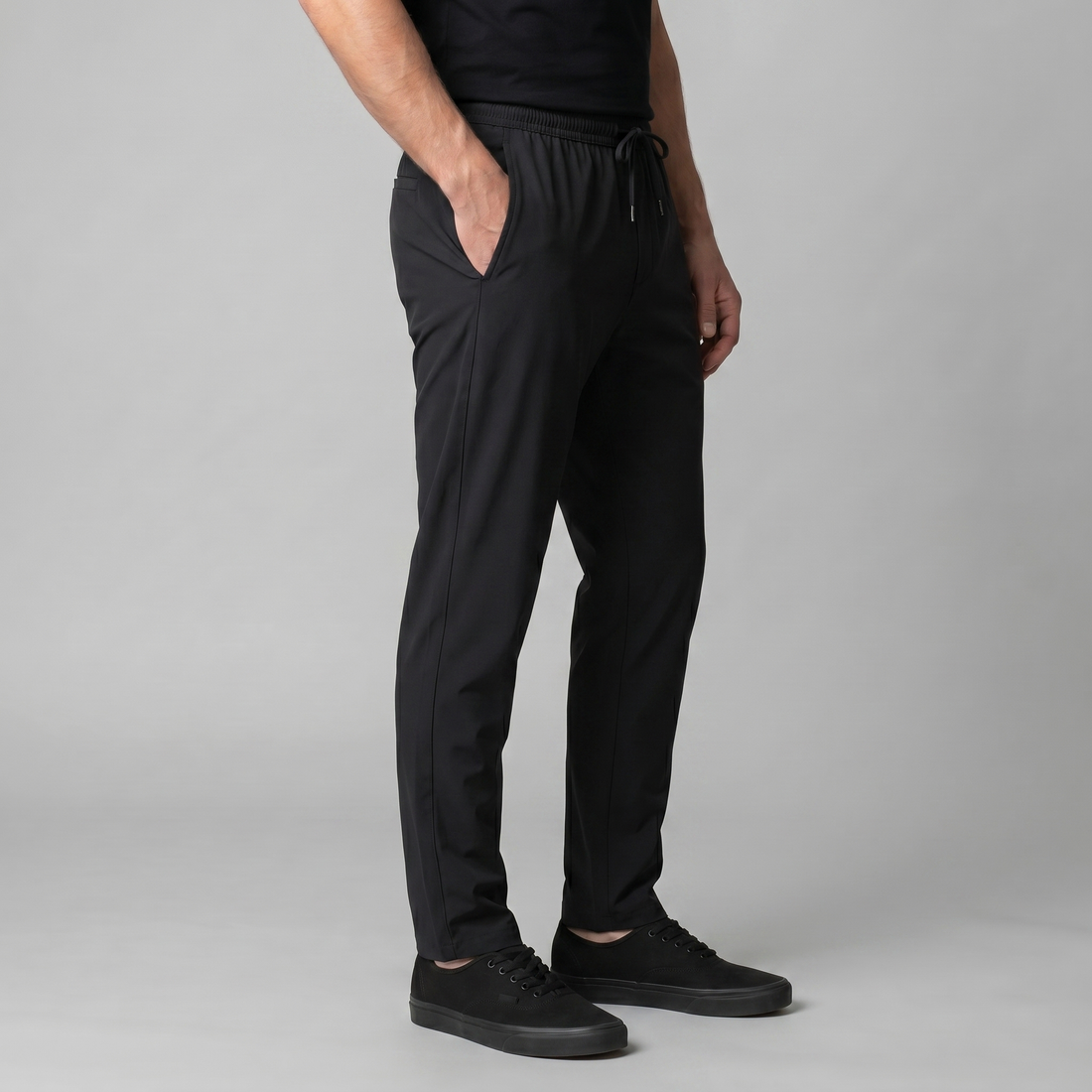 Men's Lightweight Nylon Drawstring Trousers