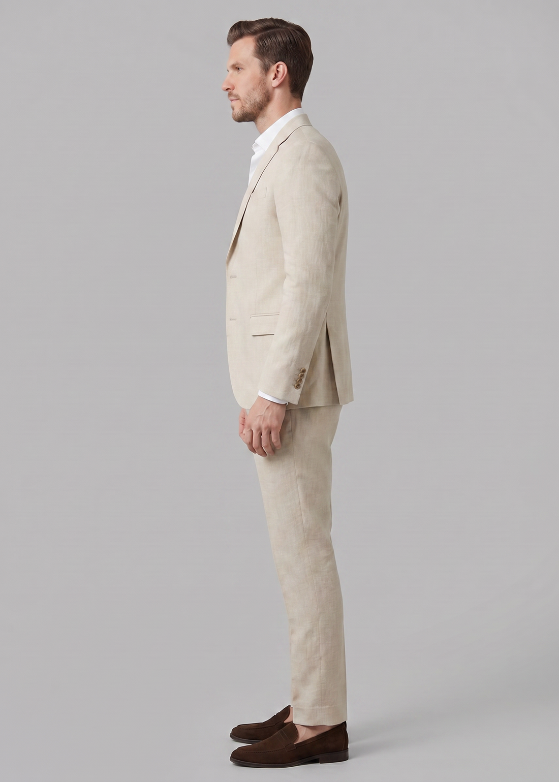 Men's Linen Blend Wedding Suit