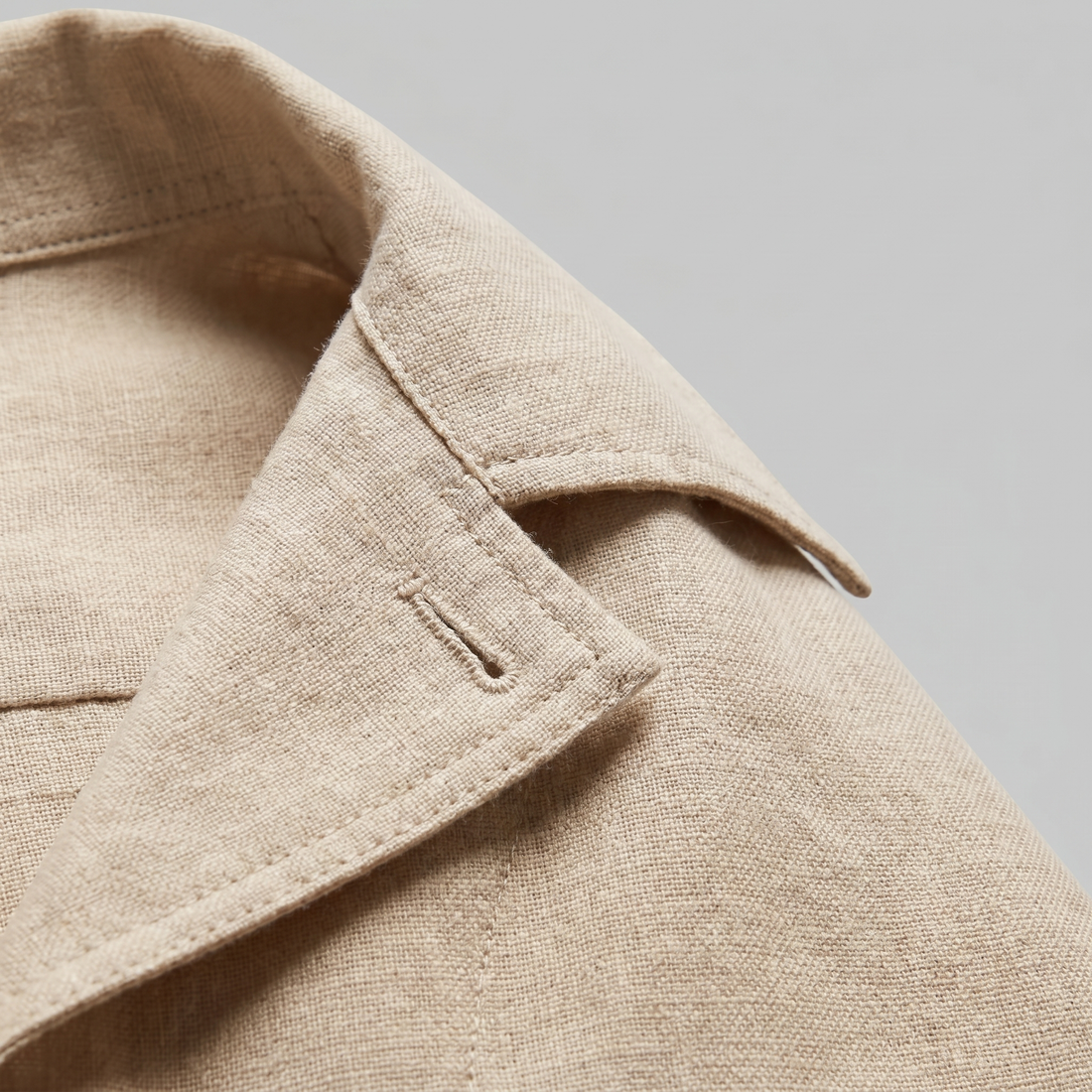 Men's Linen Camp Collar Shirt and Shorts Set