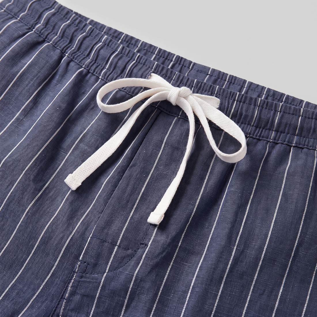 Men's Linen Pinstripe Summer Shorts