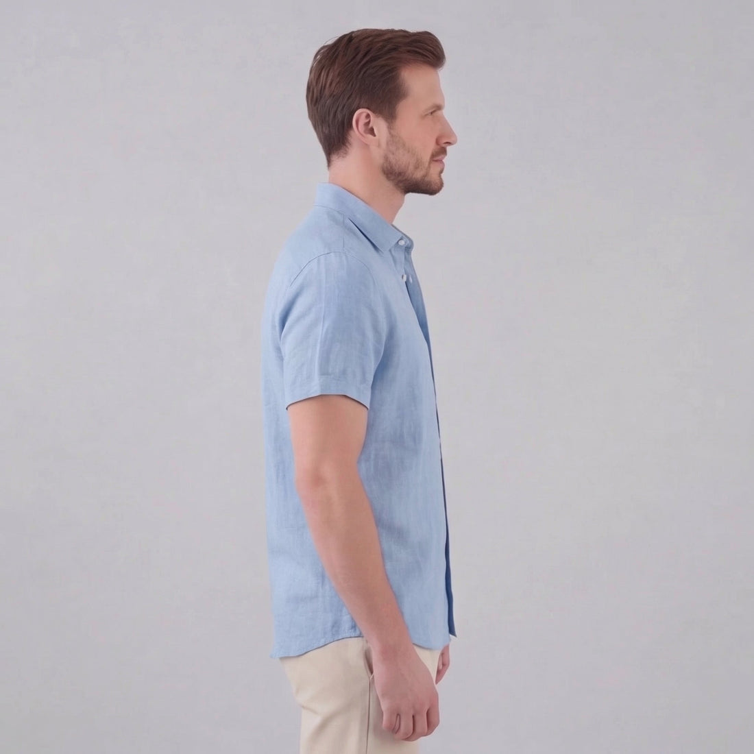 Men's Linen Short Sleeve Shirt
