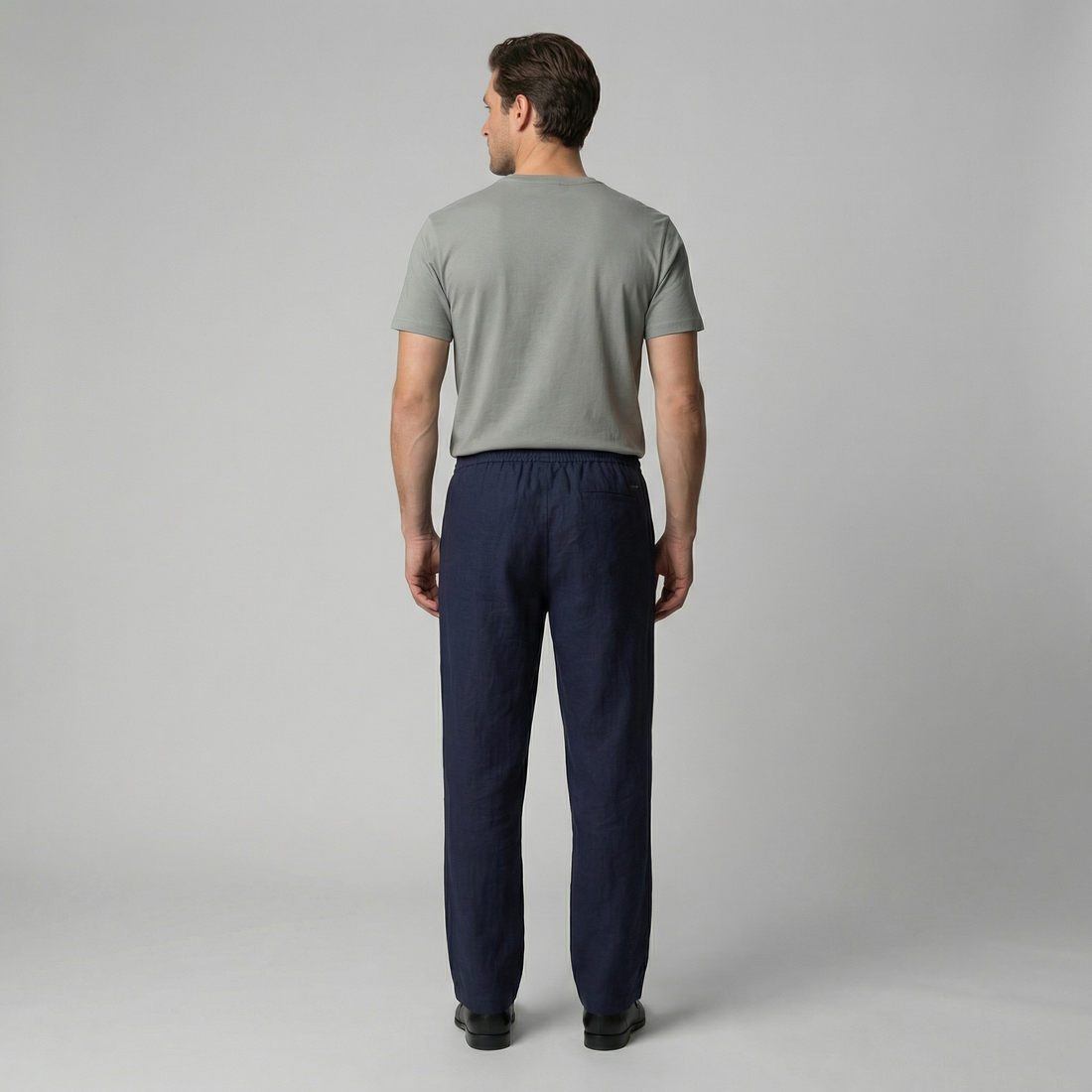 Men's Linen Slim Fit Trousers