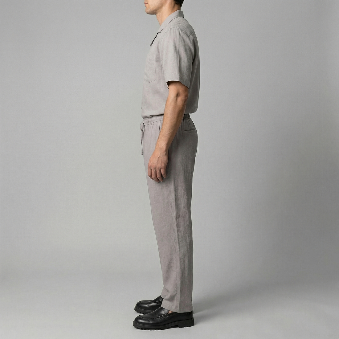 Men's Linen Slim Fit Trousers