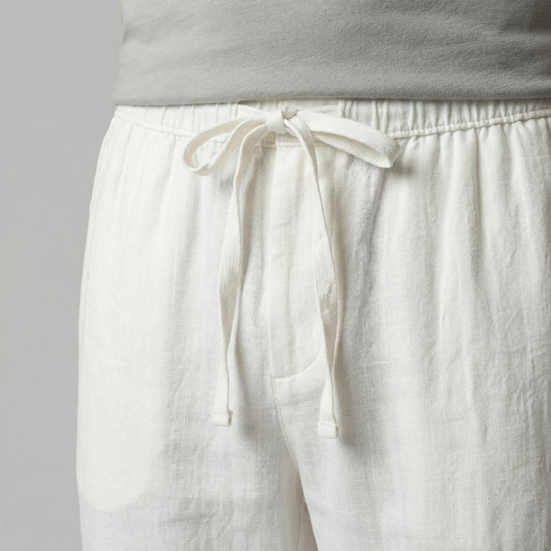 Men's Linen Slim Fit Trousers