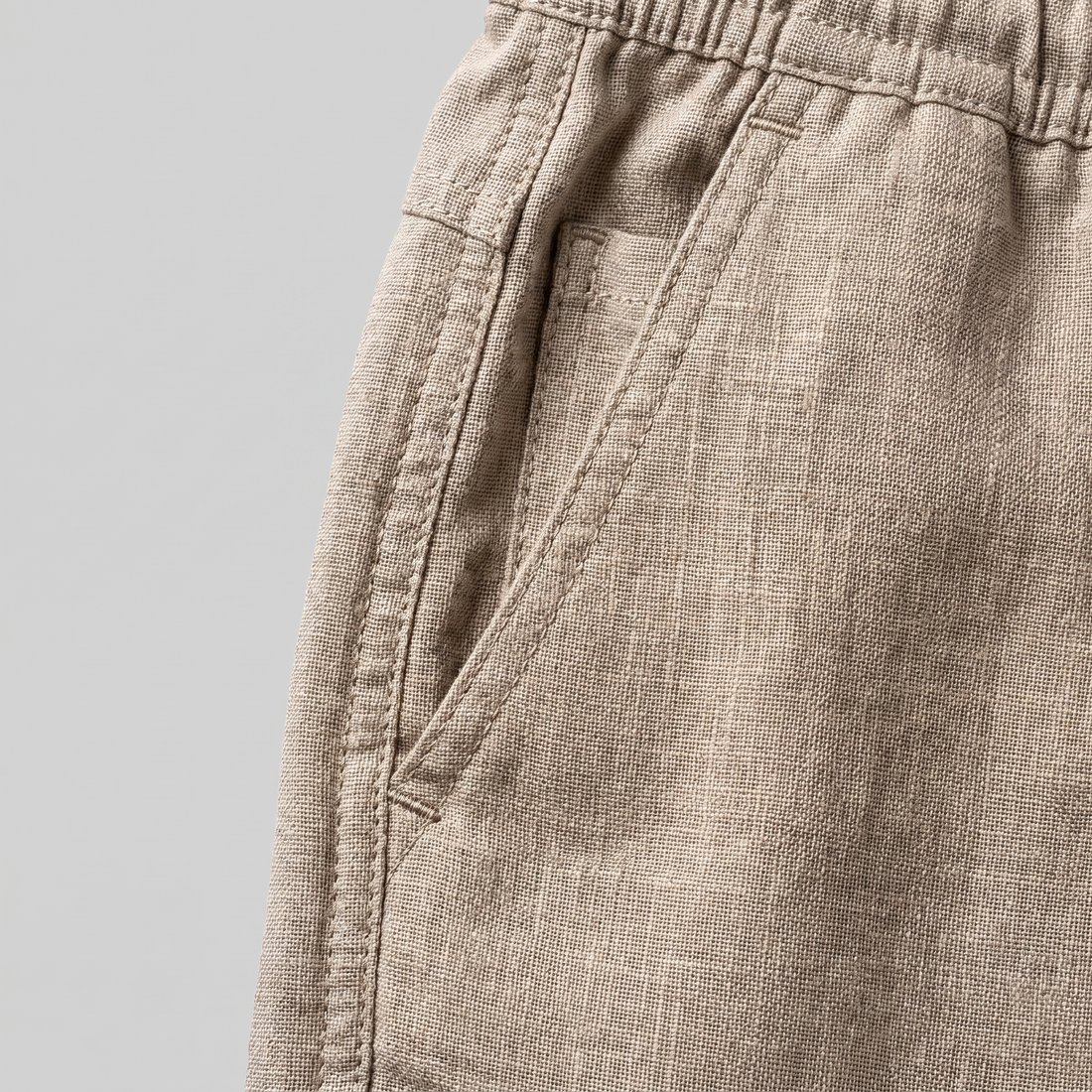 Men's Linen Summer Beach Shorts