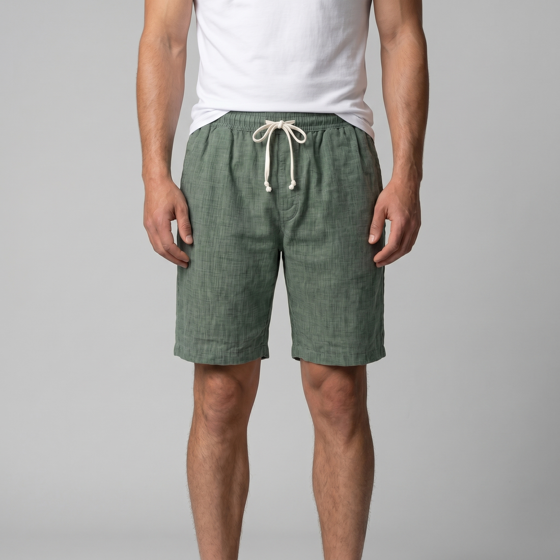 Men's Linen Summer Beach Shorts
