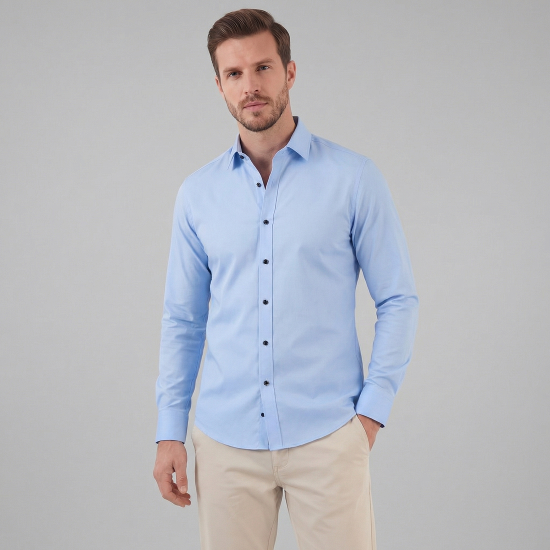 Men's Long Sleeve Dress Shirt