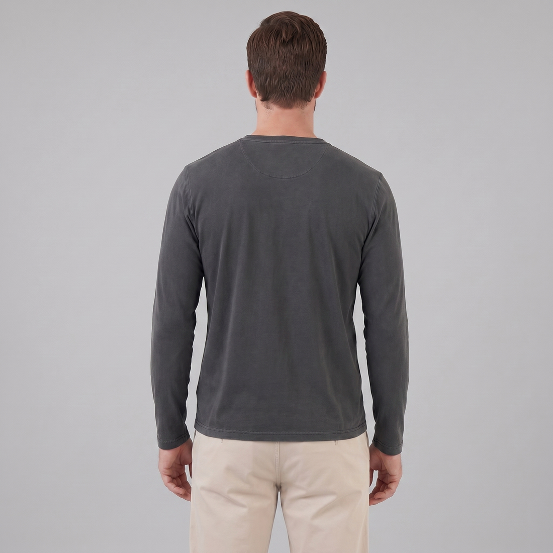 Men's Long Sleeve Henley Shirt