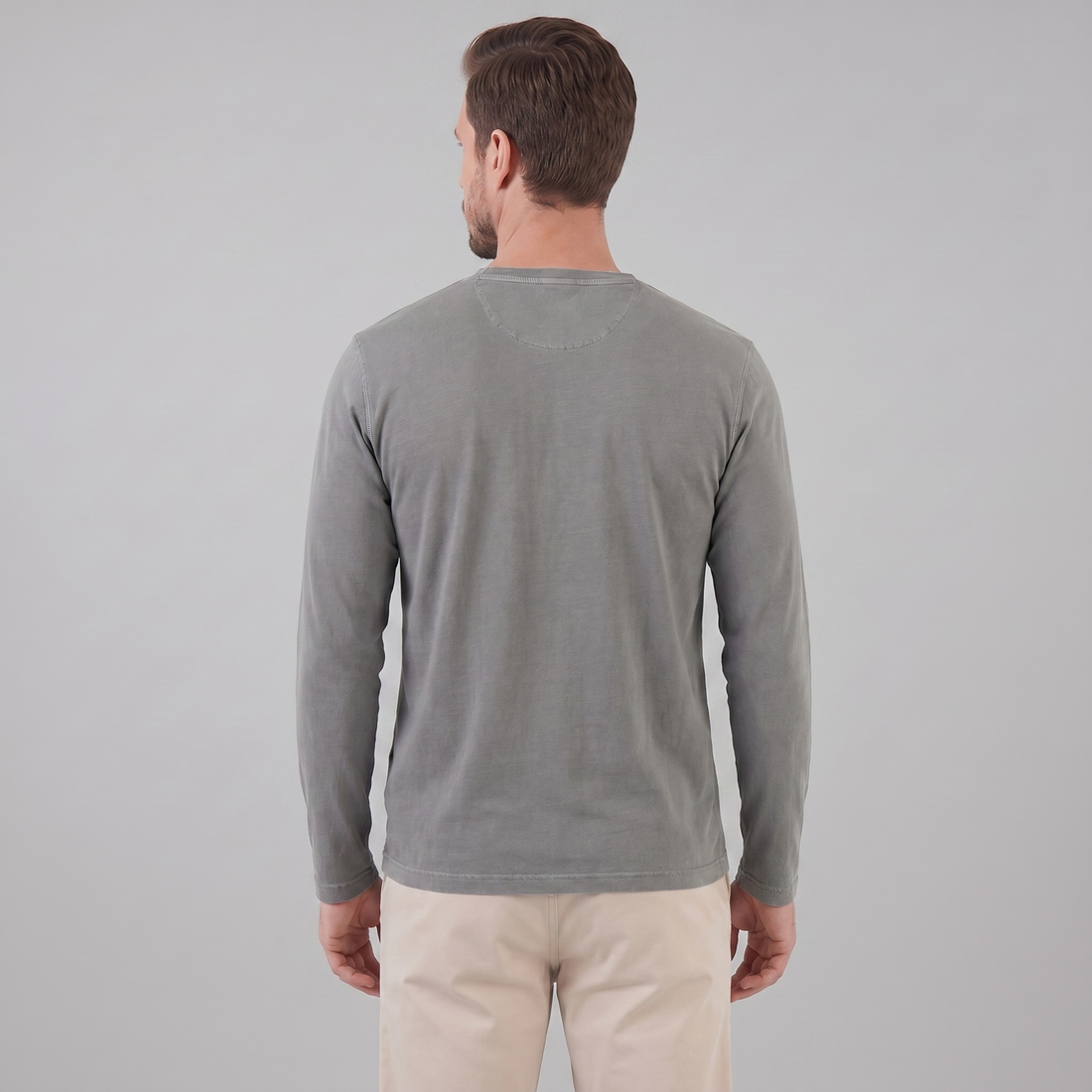 Men's Long Sleeve Henley Shirt