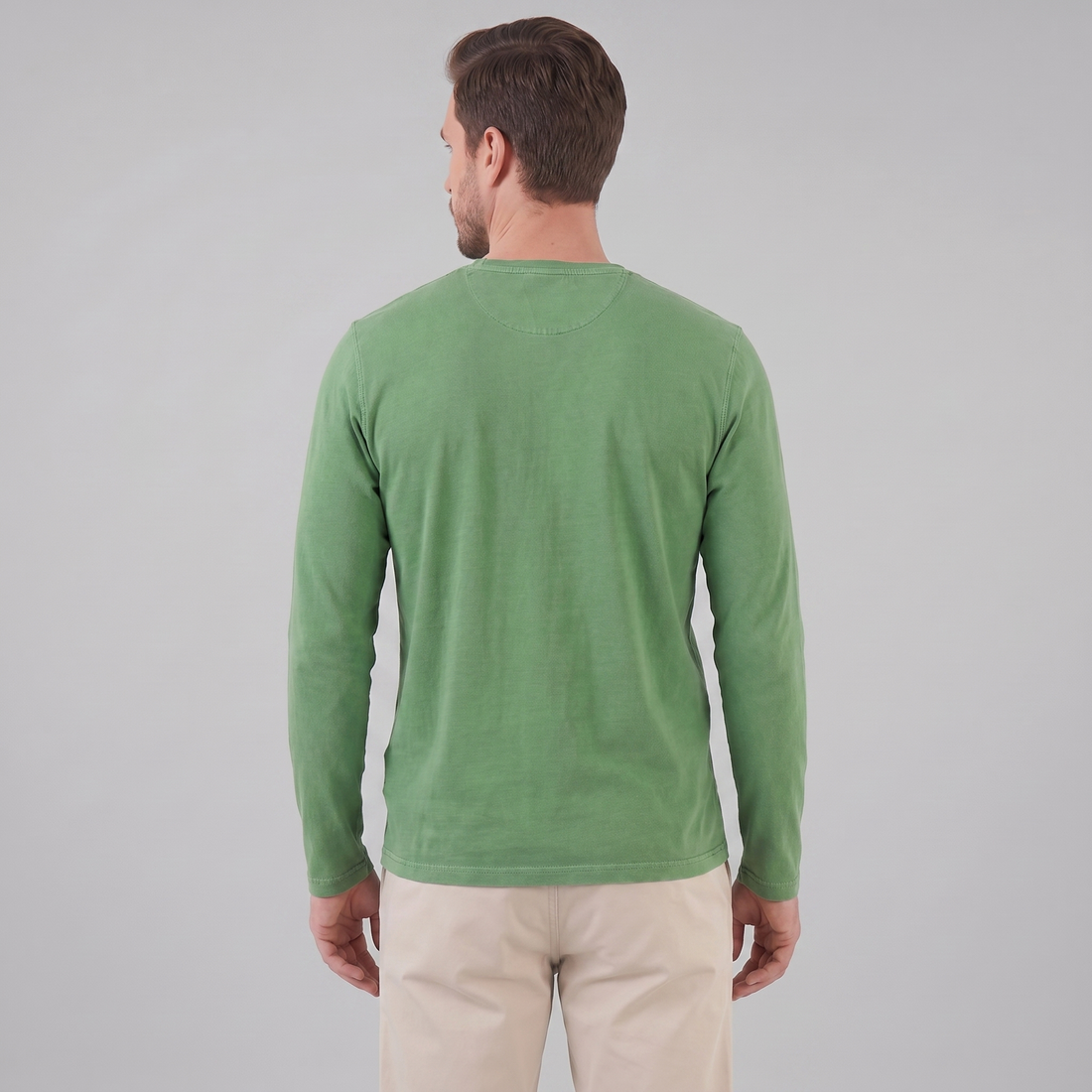 Men's Long Sleeve Henley Shirt