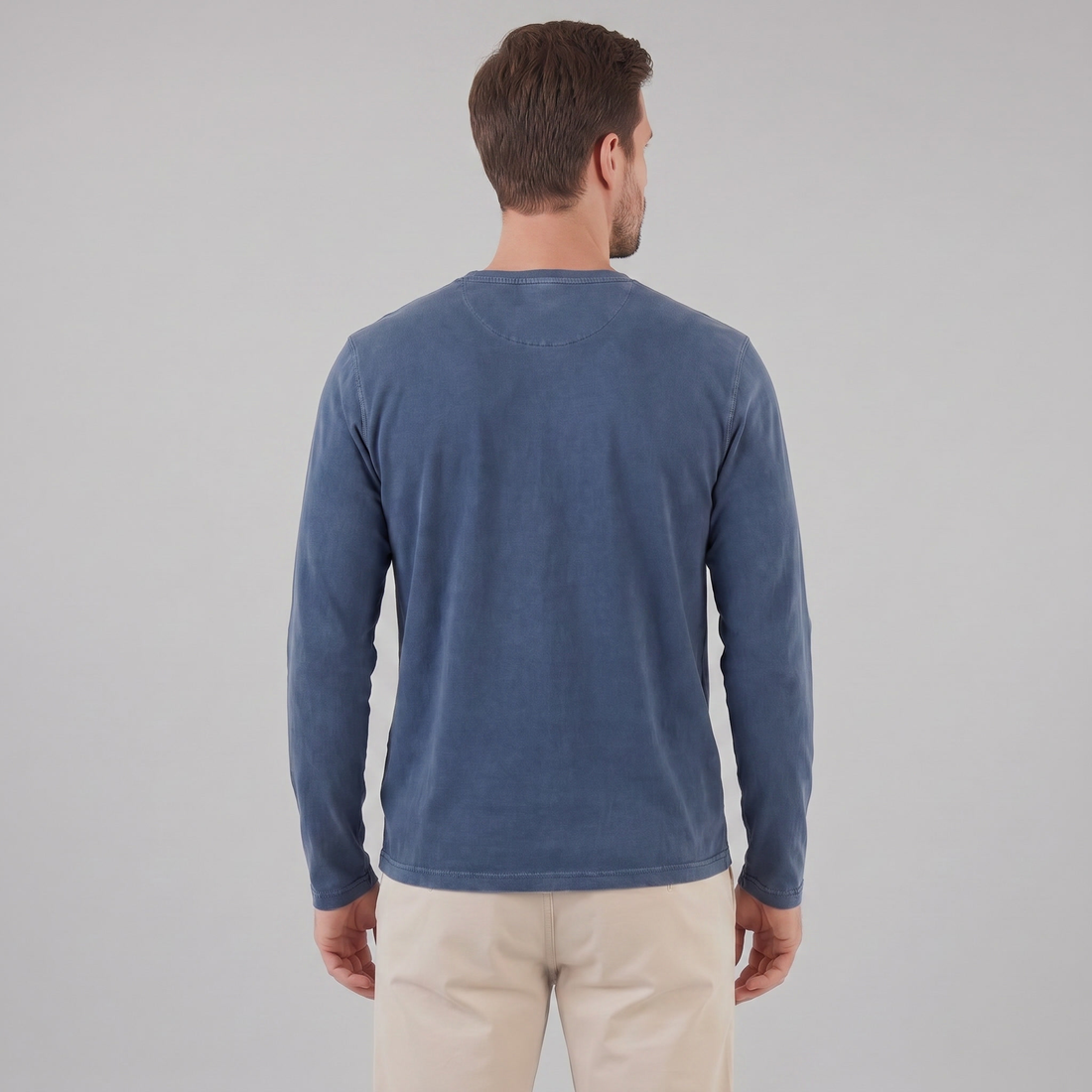 Men's Long Sleeve Henley Shirt