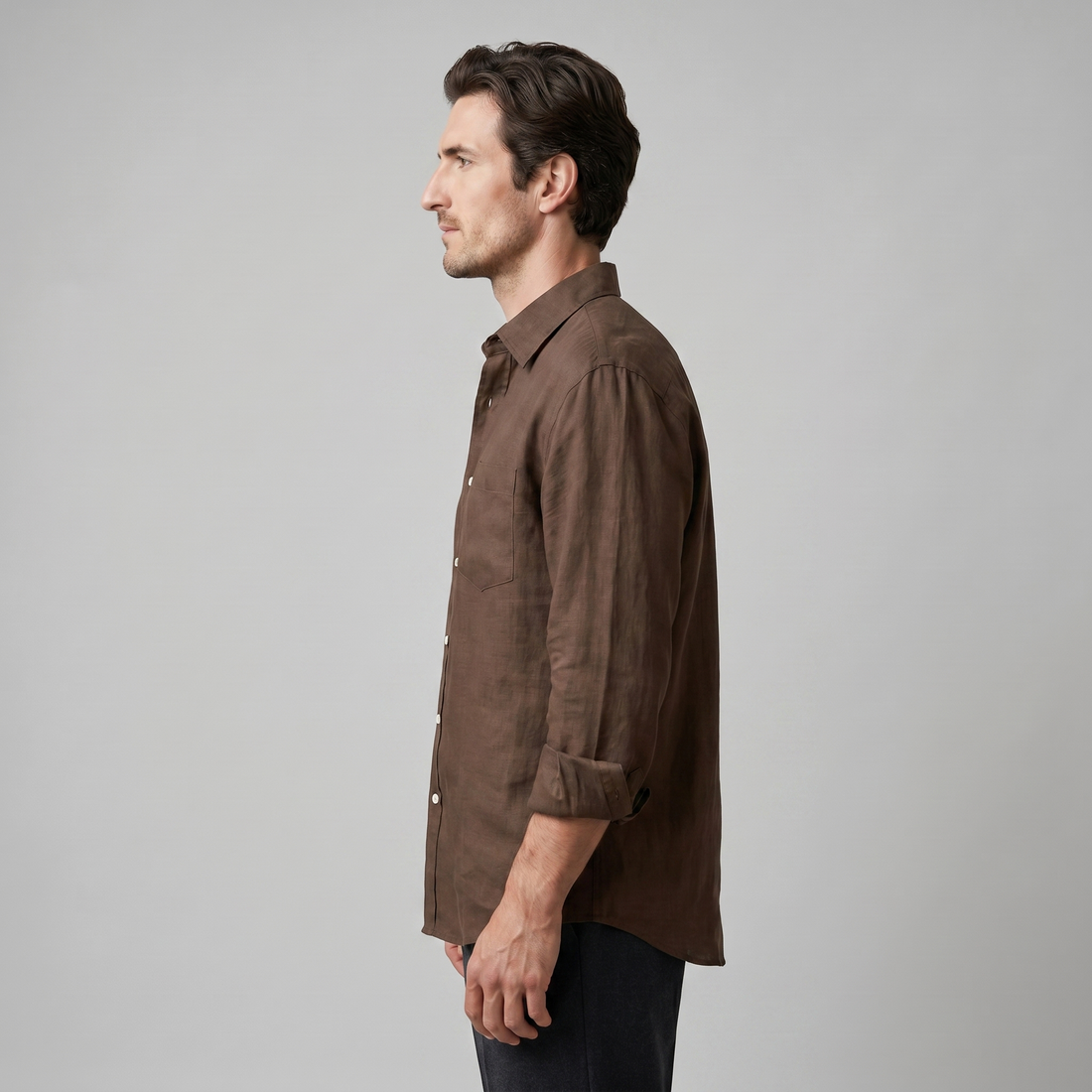 Men's Long Sleeve Oversized Shirt