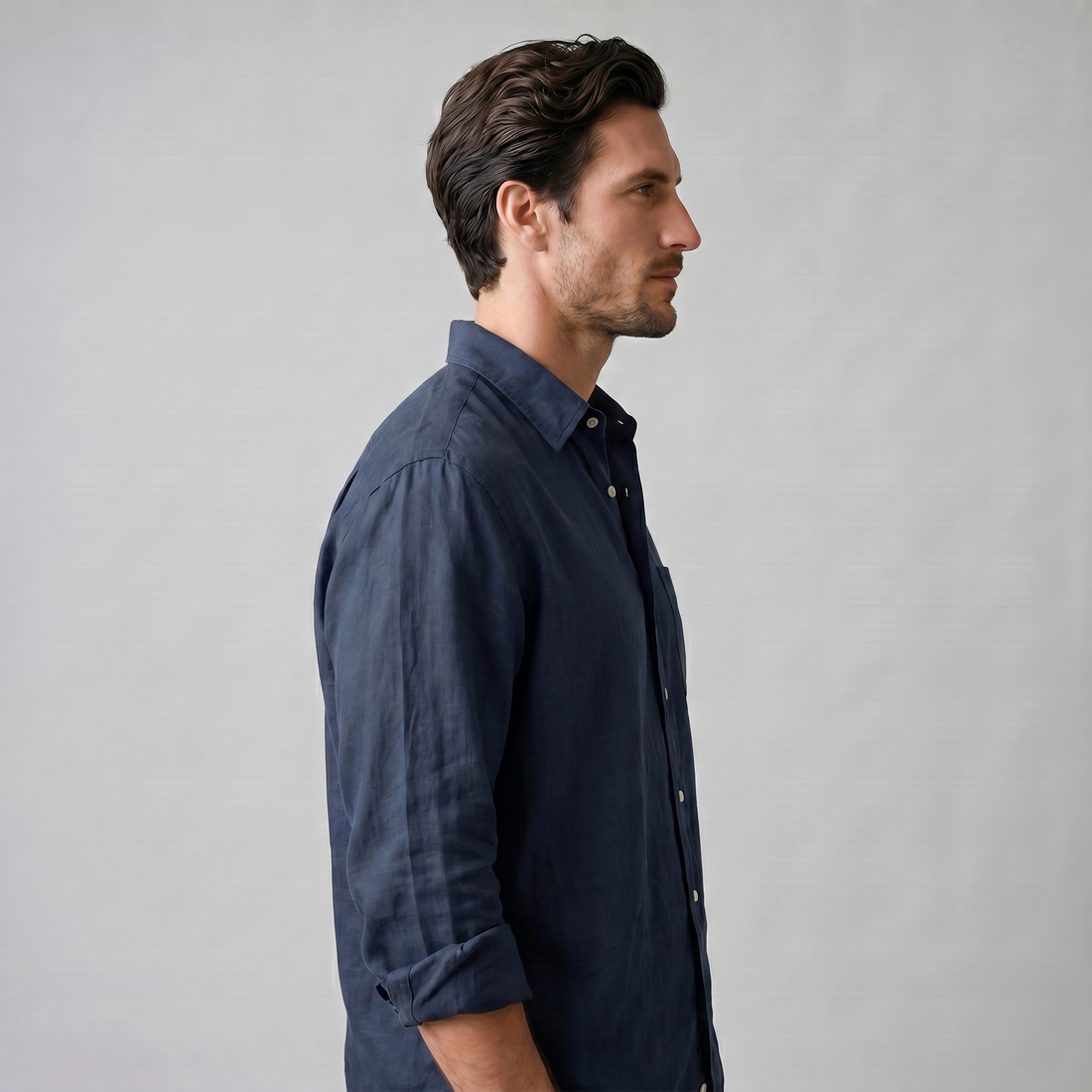 Men's Long Sleeve Oversized Shirt