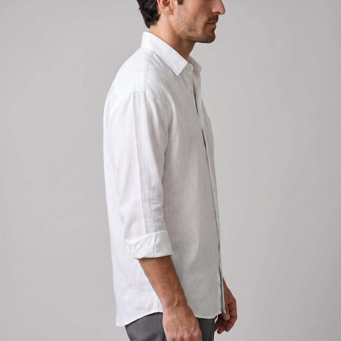 Men's Long Sleeve Oversized Shirt