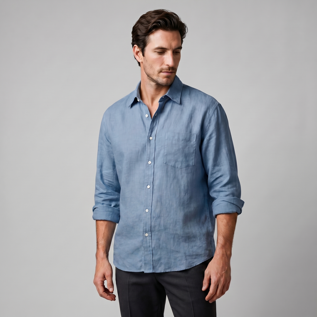 Men's Long Sleeve Oversized Shirt
