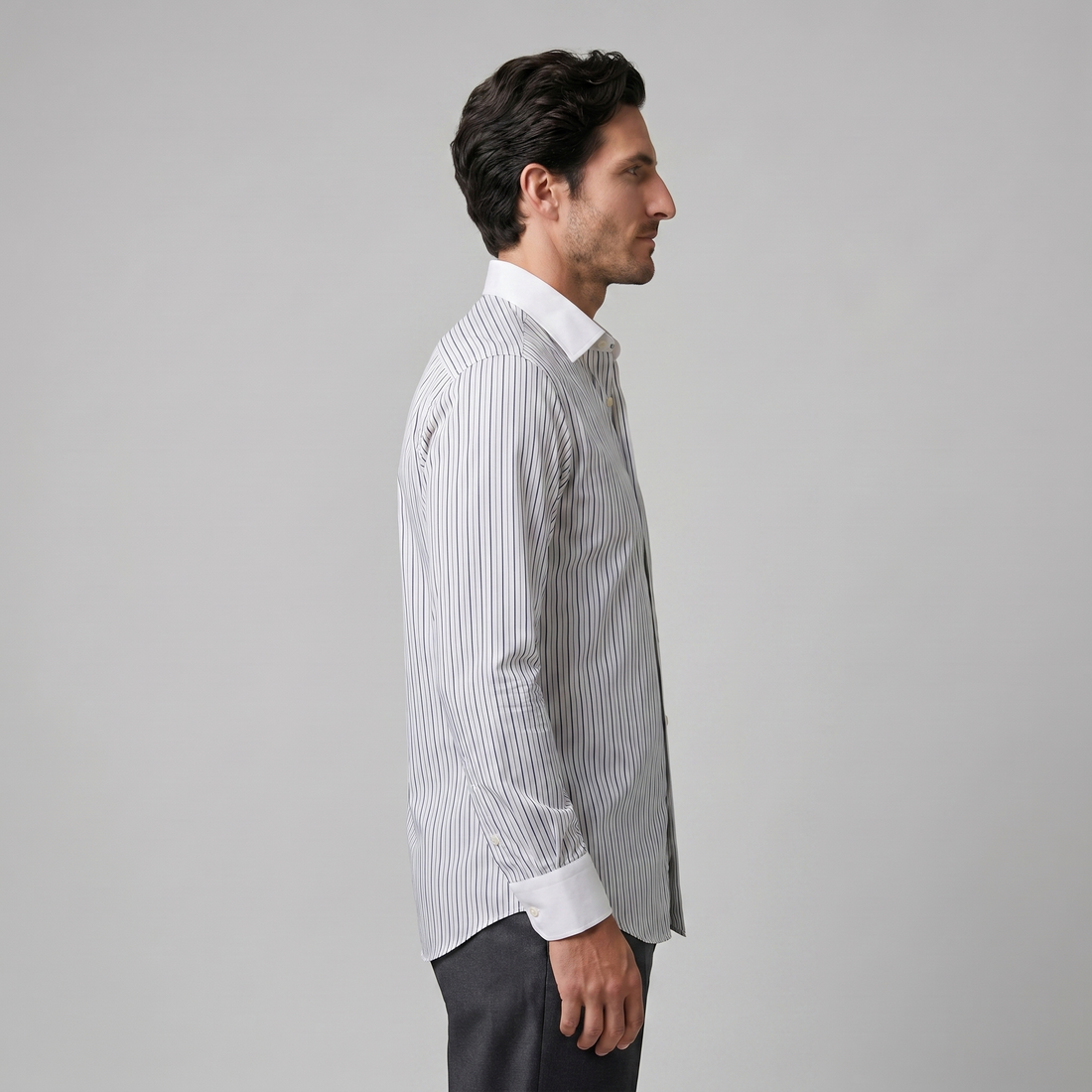 Men's Long Sleeve Stripe Shirt