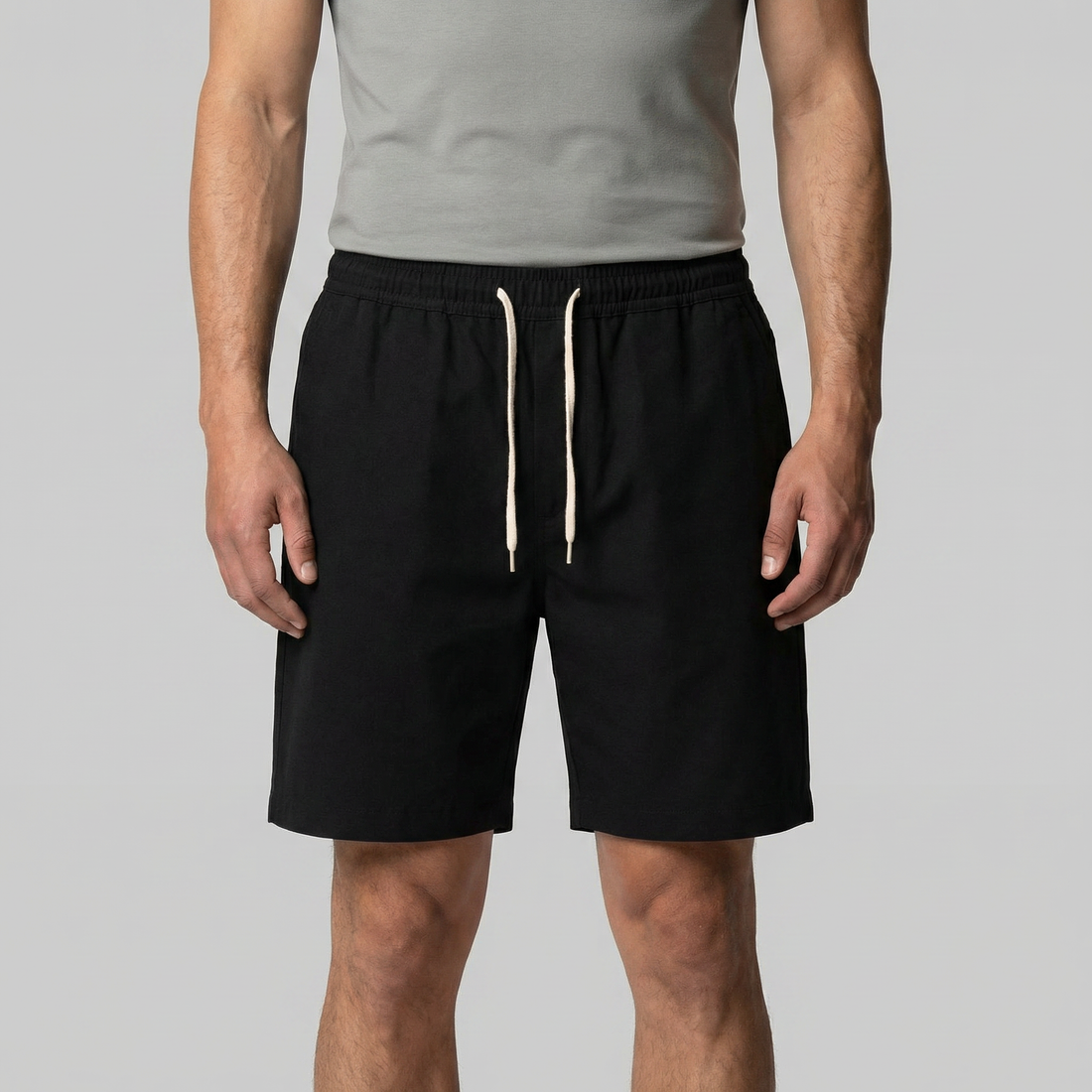 Men's Lounge Shorts with Drawstring Waistband