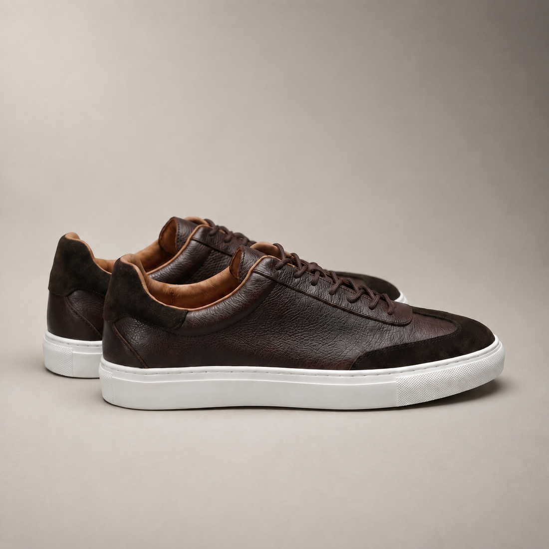 Men's Low-Top Leather Sneakers