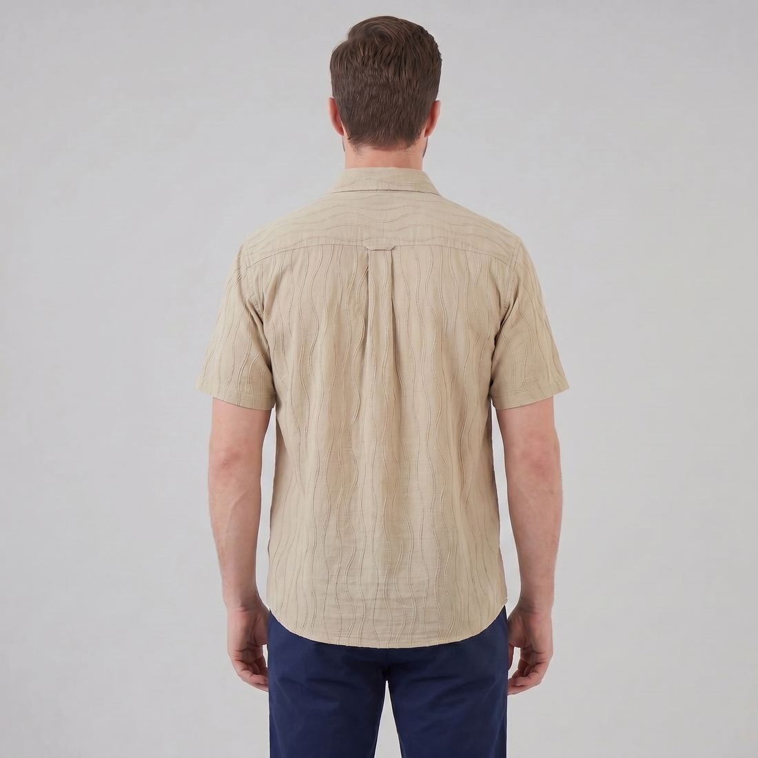 Men's Minimalist Wave Summer Shirt