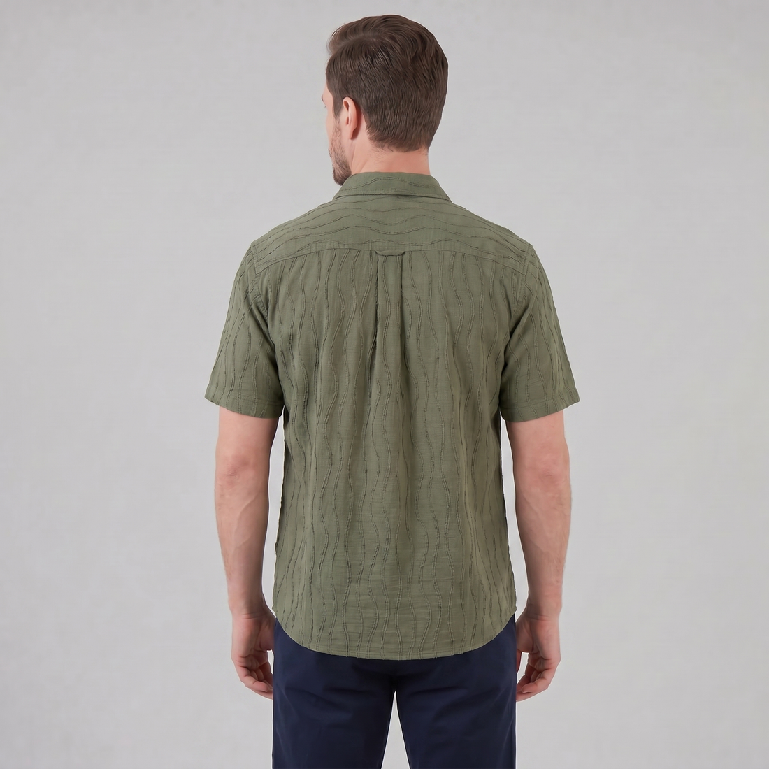Men's Minimalist Wave Summer Shirt