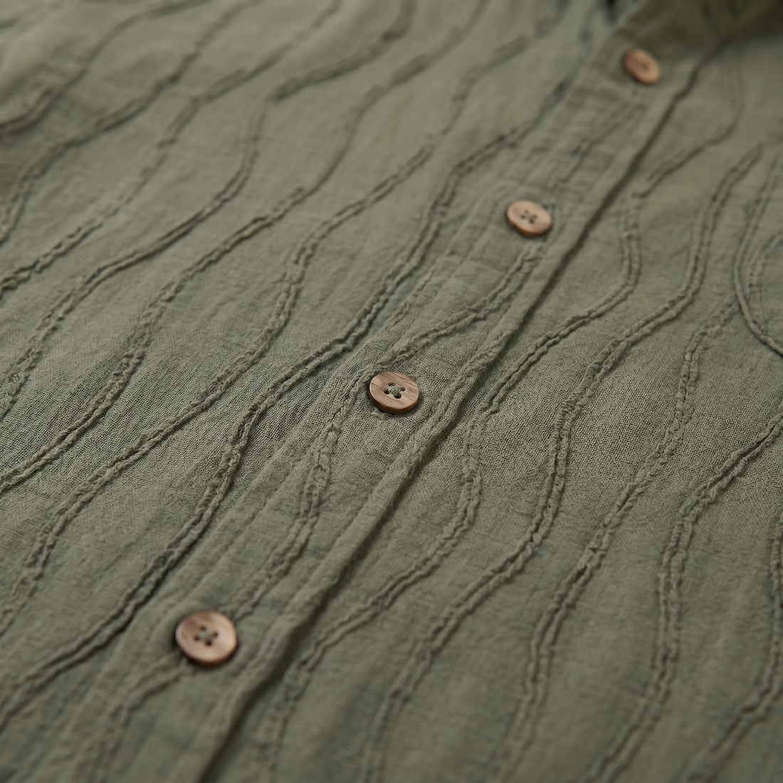 Men's Minimalist Wave Summer Shirt