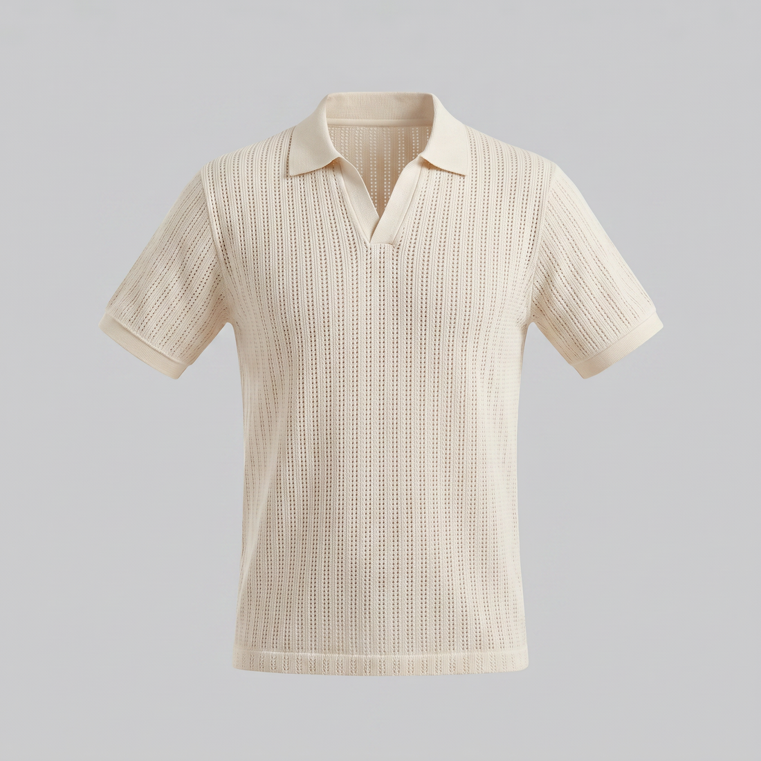 Men's Open Collar Summer Polo Shirt