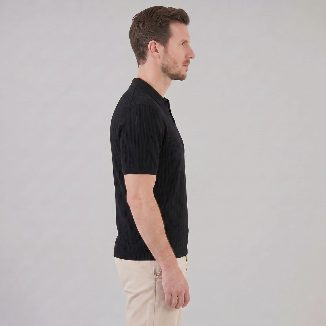 Men's Open Collar Summer Polo Shirt