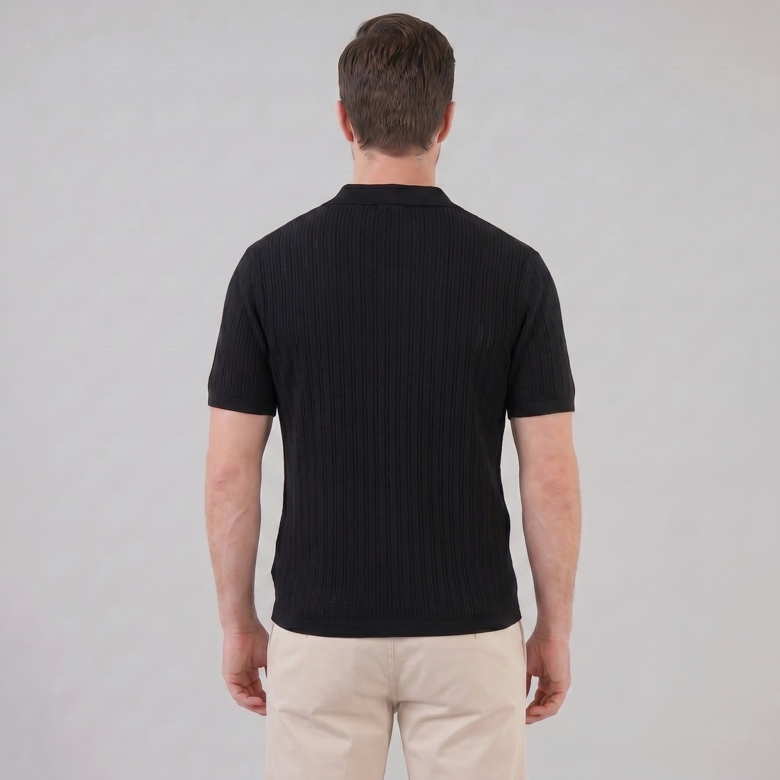 Men's Open Collar Summer Polo Shirt